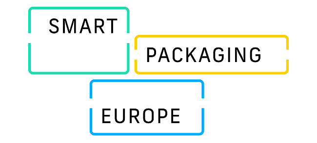 Die Worte "Smart" "Packaging" "Europe"