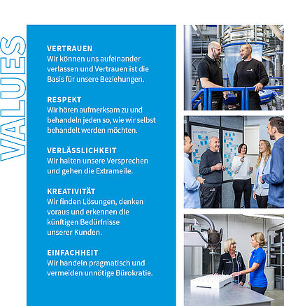 Eine Grafik mit den 5 Values von Storopack