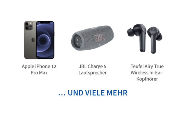 Ein iPhone, ein Bluetooth Lautsprecher und Kopfhörer